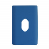 Placa p/ 1 Tomada Vertical 4x2 - Novara Azul Fosco